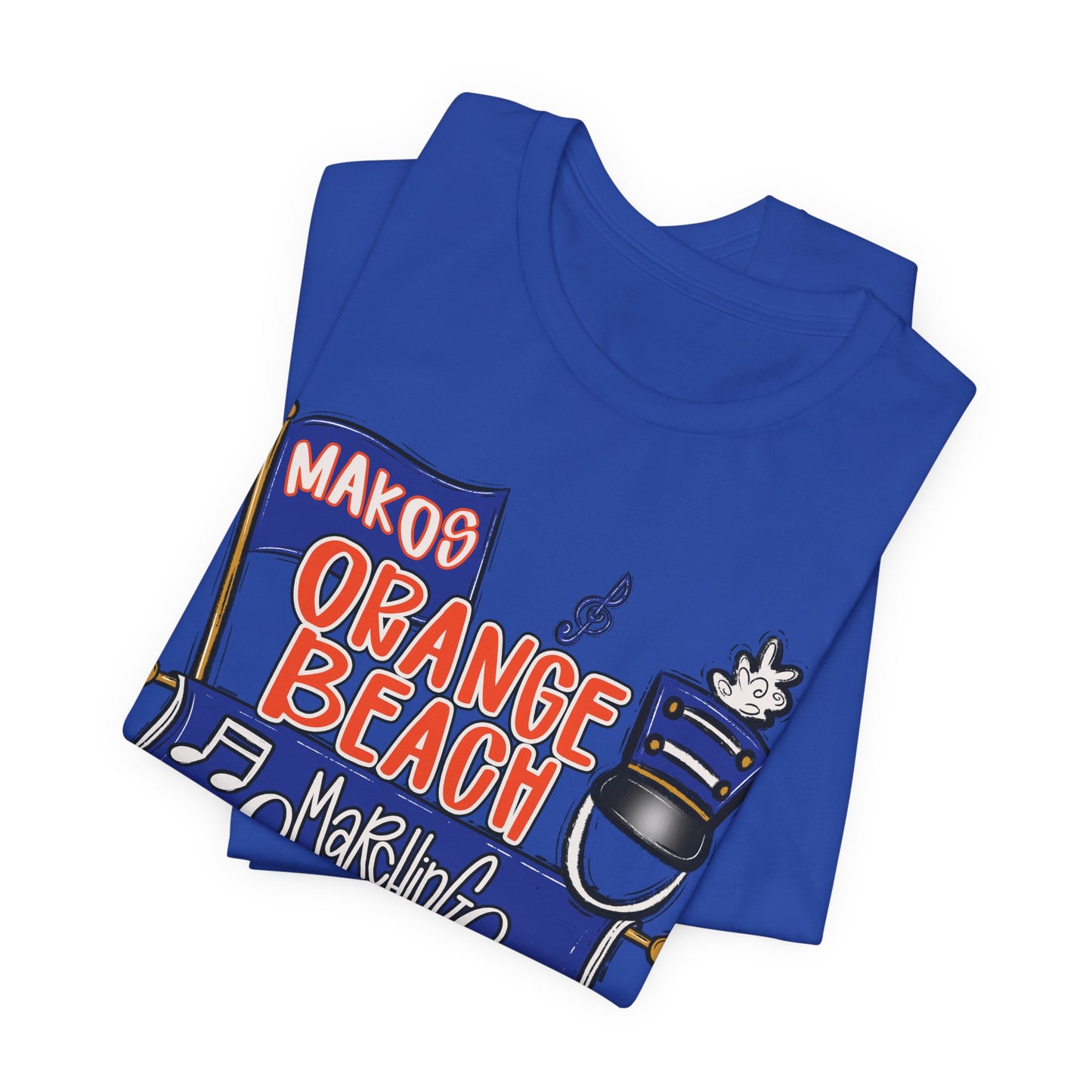 Adult Orange Beach Marching Band Tee - Bella Canvas