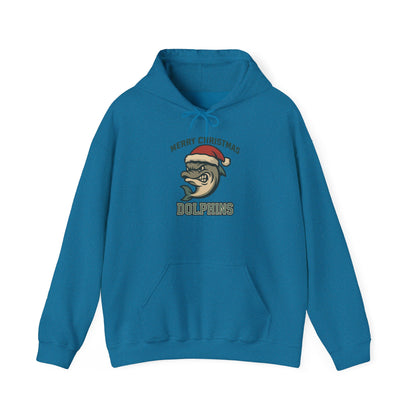 Merry Christmas Dolphin Hoodie - Gildan