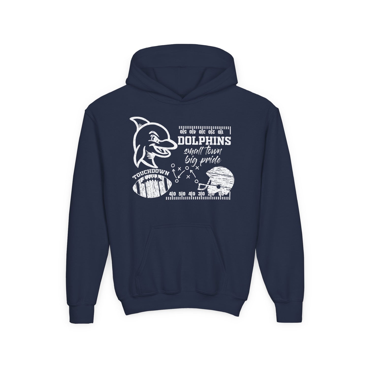 Youth Dolphin Fleece Hoodie -Gildan