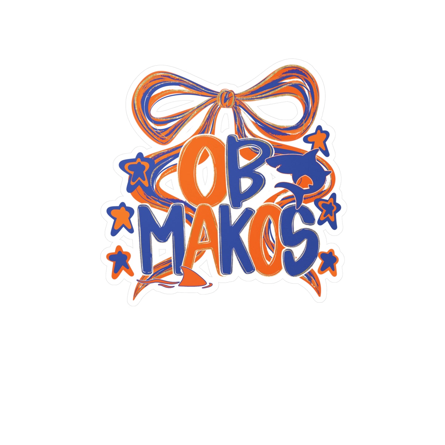 OB Makos Bow Decal