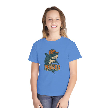 Makos Youth Baseball Tee - Comfort Colors