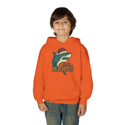 Youth Makos Christmas Hoodie — Merry Christmas Shark Holiday Sweatshirt