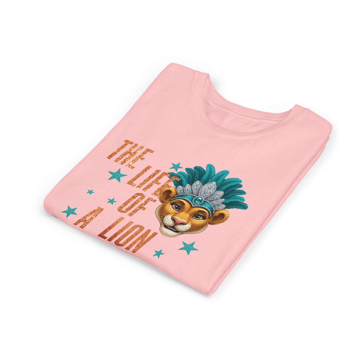 Life of a Lion Faux Glitter - Bella Canvas