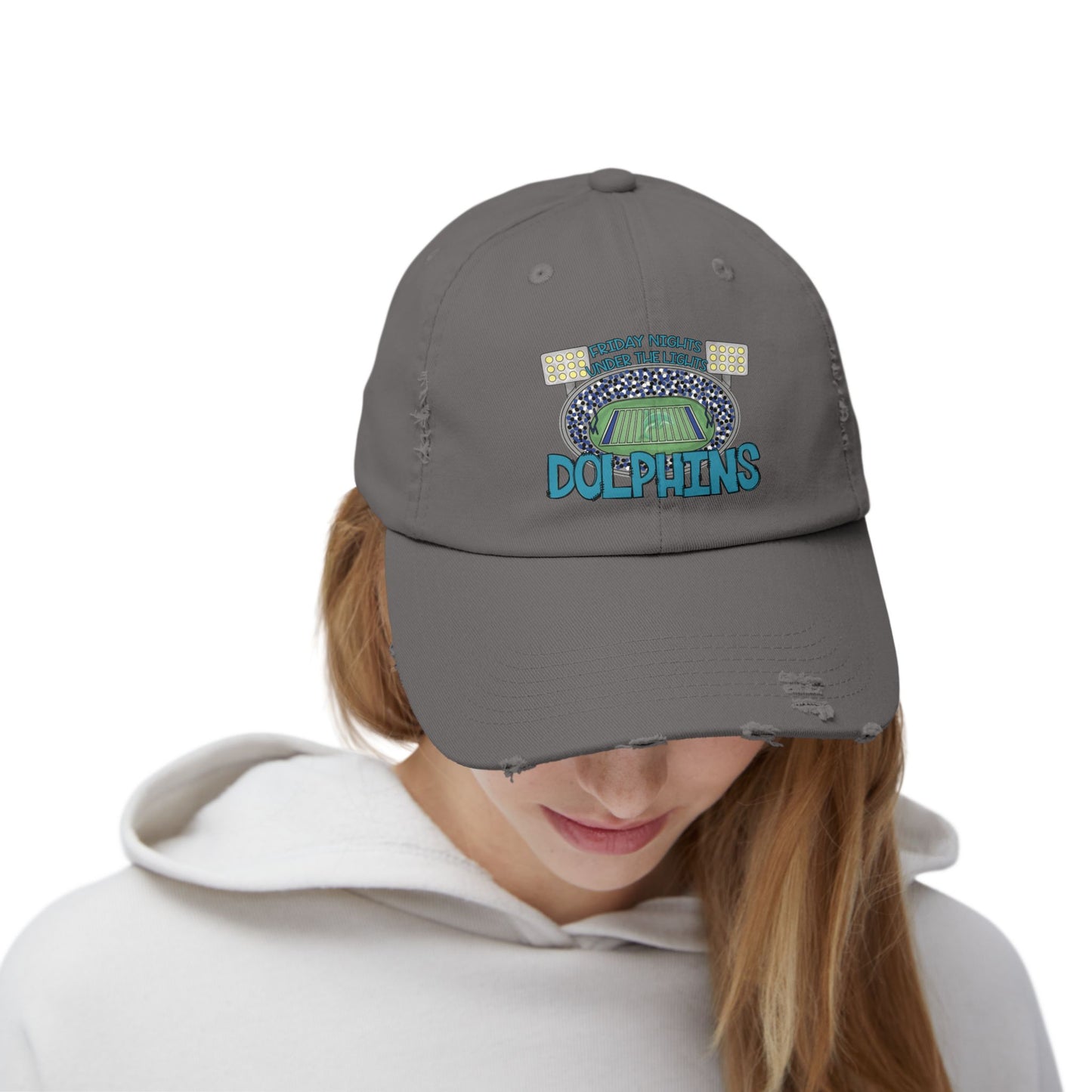 Dolphins Friday Night Lights Unisex Distressed Cap