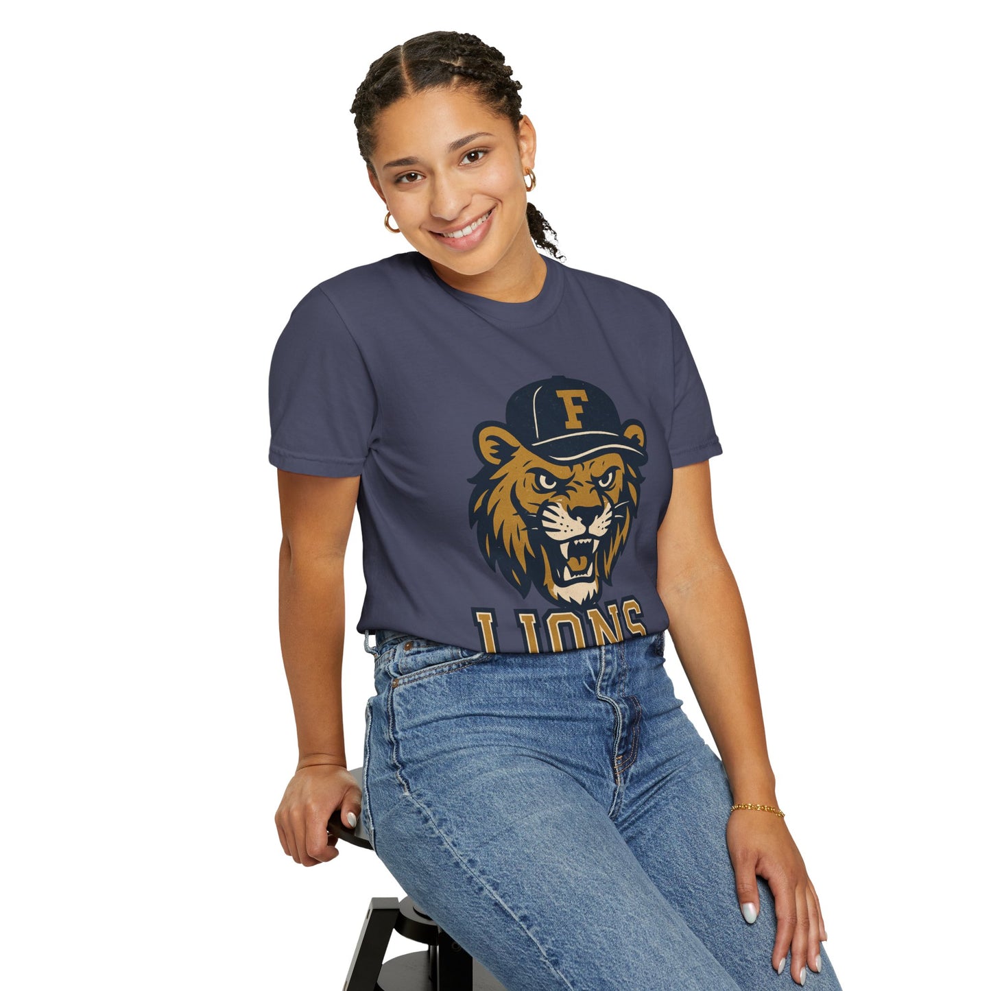 Adult Retro Roaring Lions T-Shirt - Comfort Colors