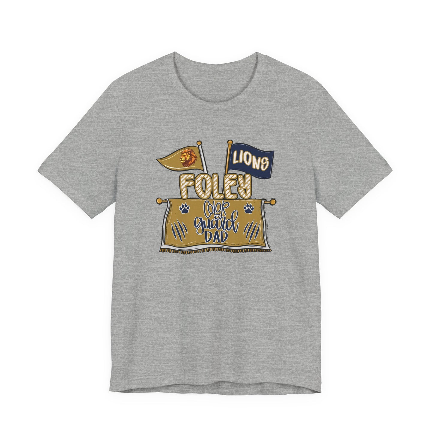 Adult Lions Color Guard Mom Tee - Bella Canvas
