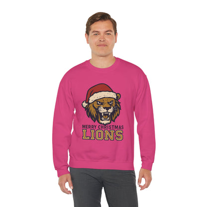 Merry Christmas Lions Sweatshirt — Gildan