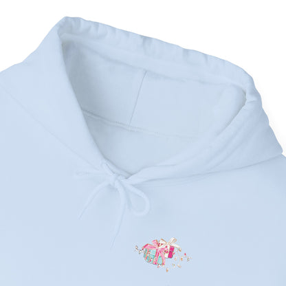 Flamingo Flamingle All The Way Hoodie - Gildan