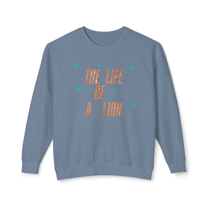 Adult Life of a Lion Faux Glitter - Comfort Colors