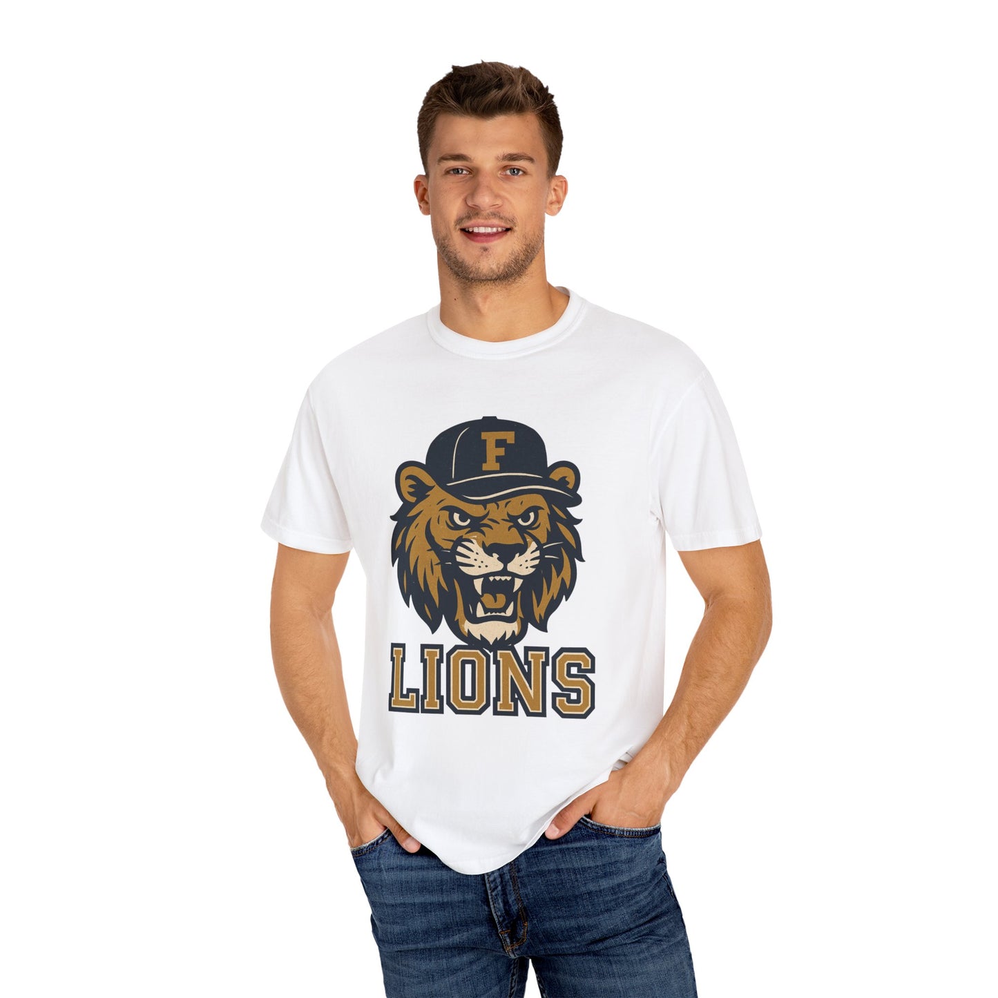 Adult Retro Roaring Lions T-Shirt - Comfort Colors