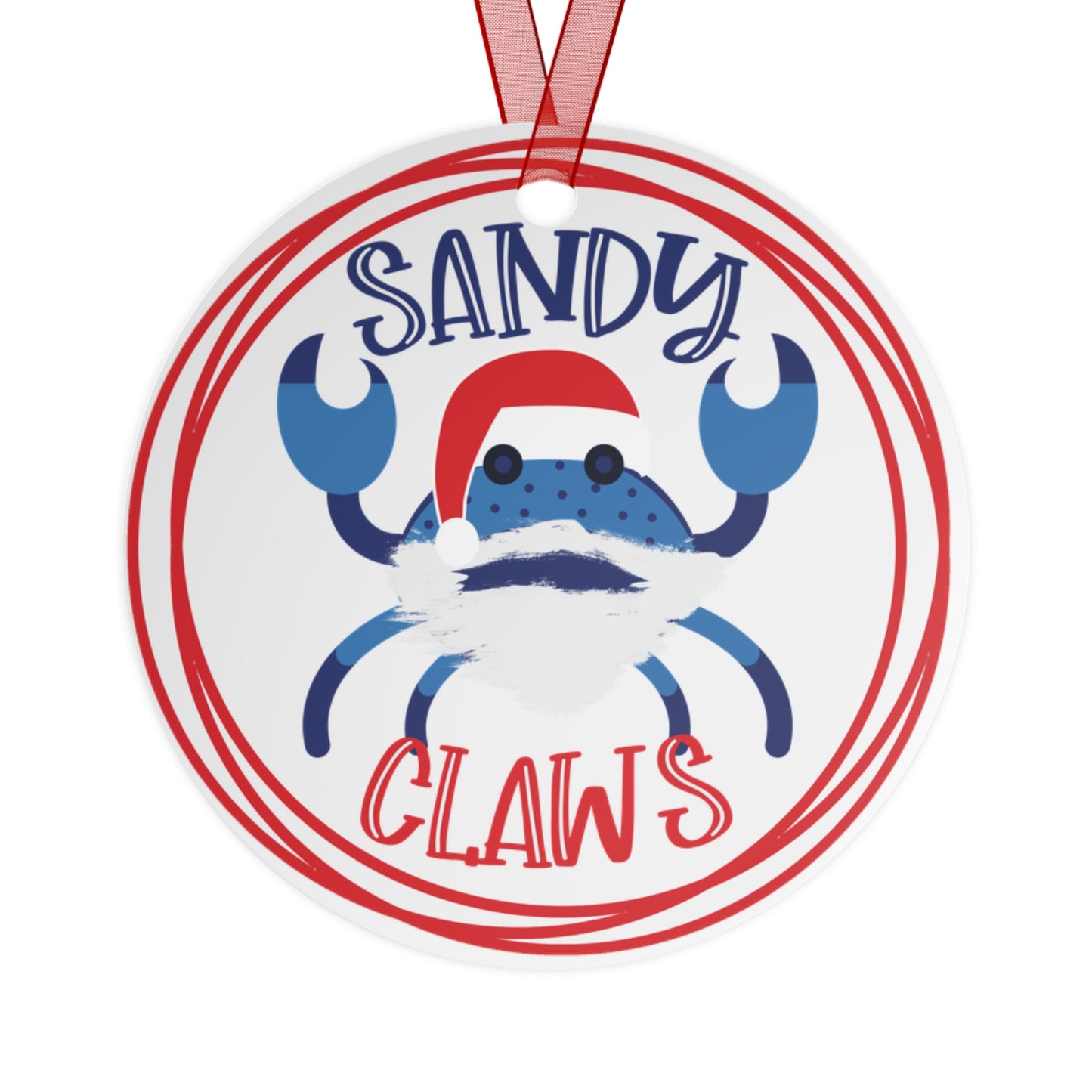 Sandy Claws Christmas Ornament