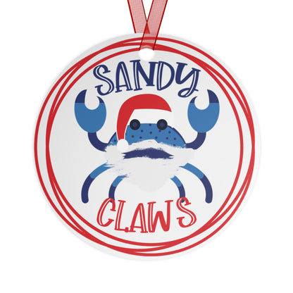 Sandy Claws Christmas Ornament
