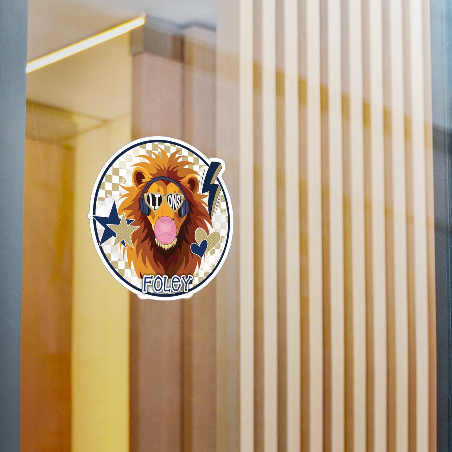 Bubble Poppin Rockin Lion Vinyl Decals