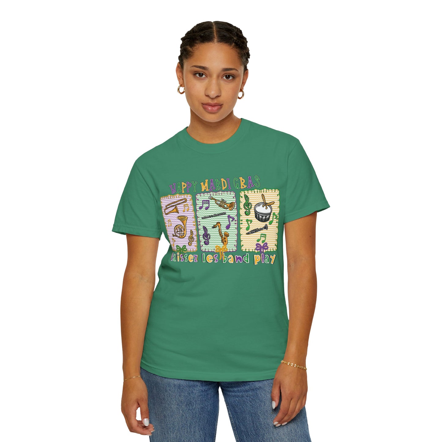 Happy Mardi Gras Jazz T-Shirt — Let the Good Times Roll Shirt