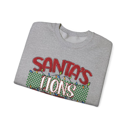 Santa's Lions Crew Sweatshirt - Gildan