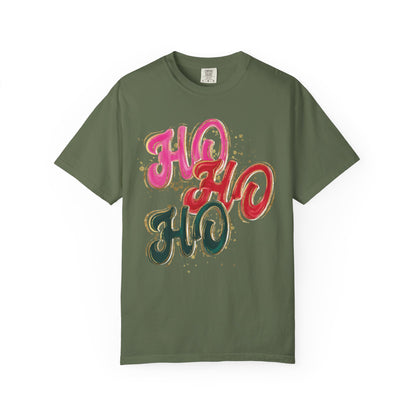 Ho Ho Ho Christmas Tee- Comfort Colors