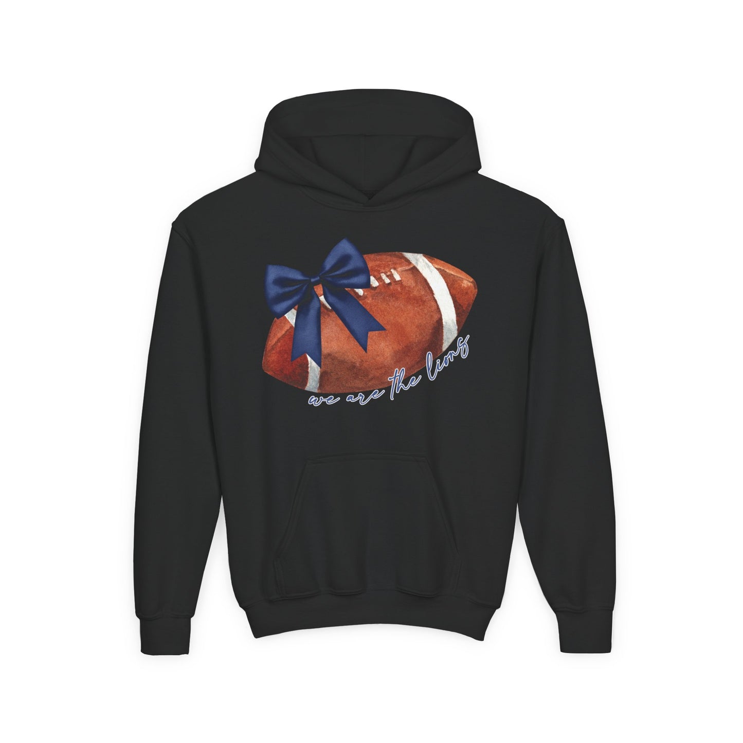 Youth Lions Coquette Football Hoodie