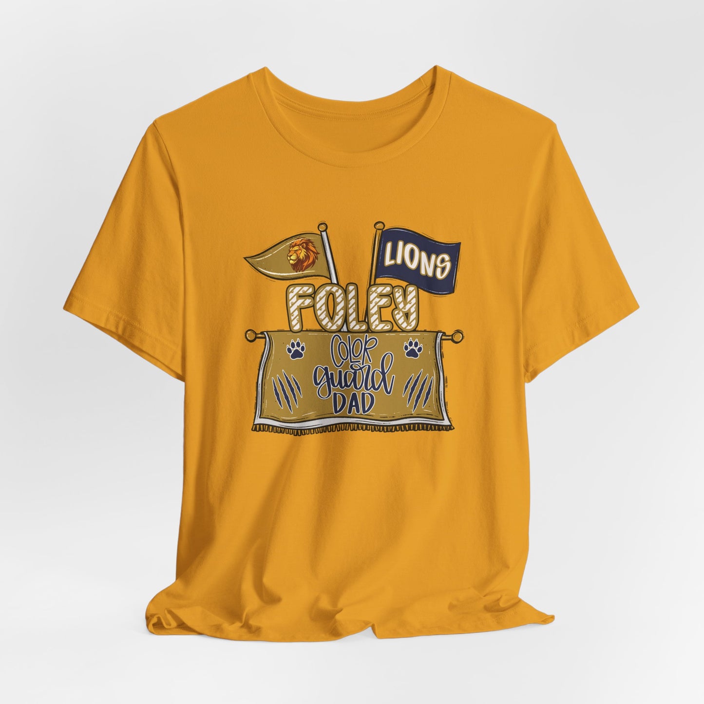 Adult Lions Color Guard Mom Tee - Bella Canvas