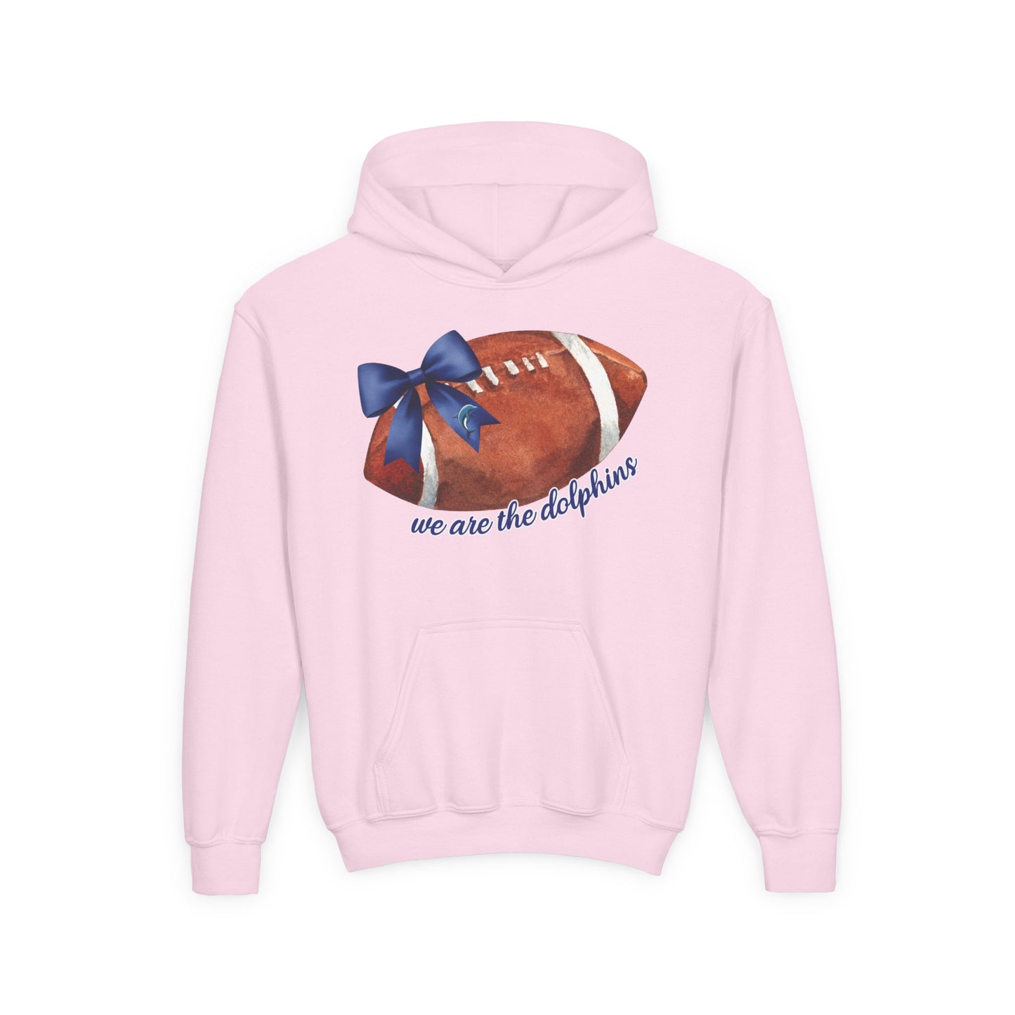 Youth Dolphin Bow We Are the Dolphins Hoodie