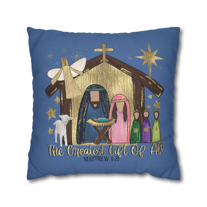 Nativity "The Greatest Gift of All" Pillowcase