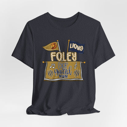 Adult Lions Color Guard Mom Tee - Bella Canvas