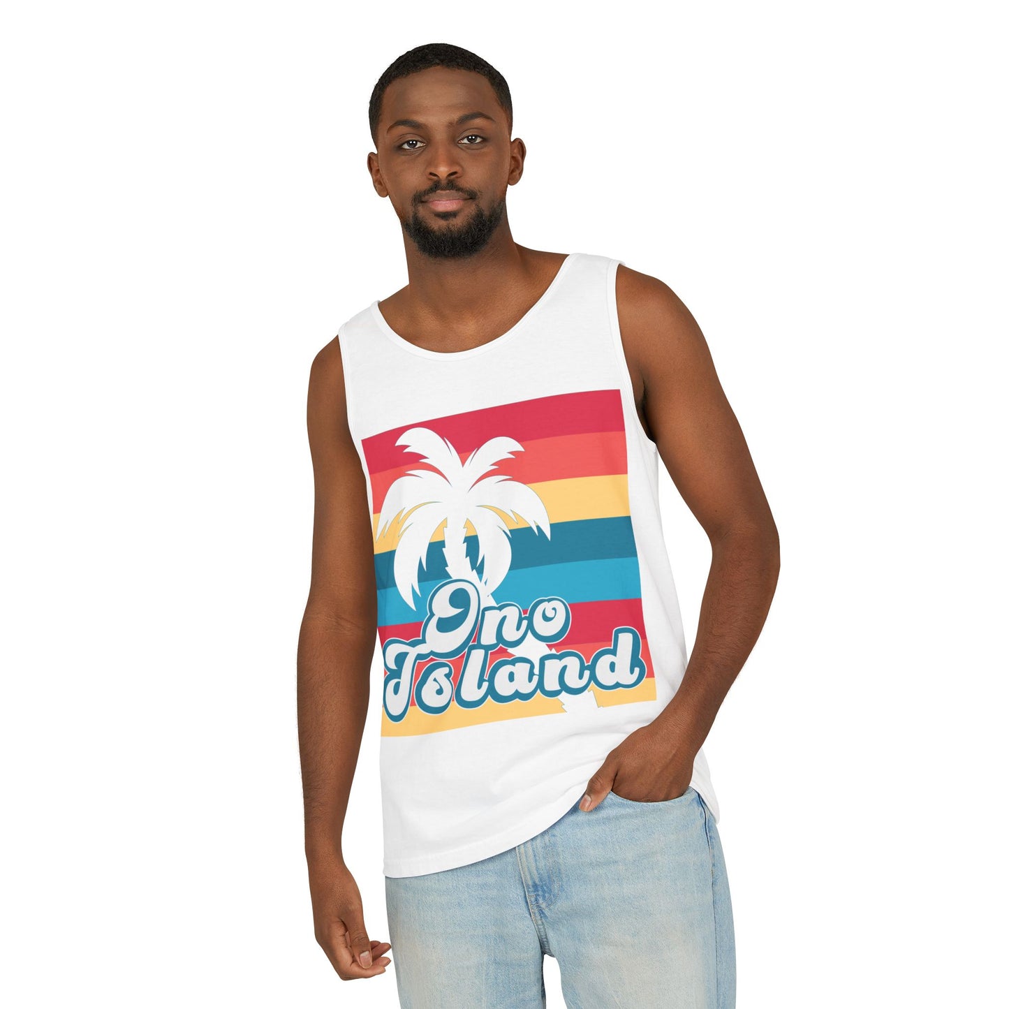 Ono Island Palm Unisex Tank Top