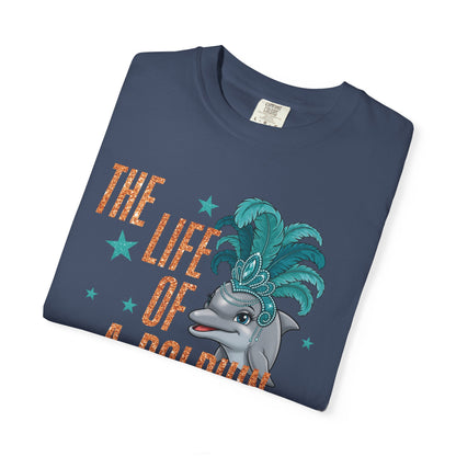 Adult Life of a Dolphin Faux Glitter - Comfort Colors