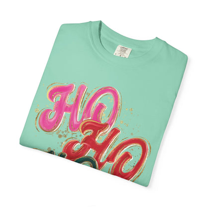 Ho Ho Ho Christmas Tee- Comfort Colors