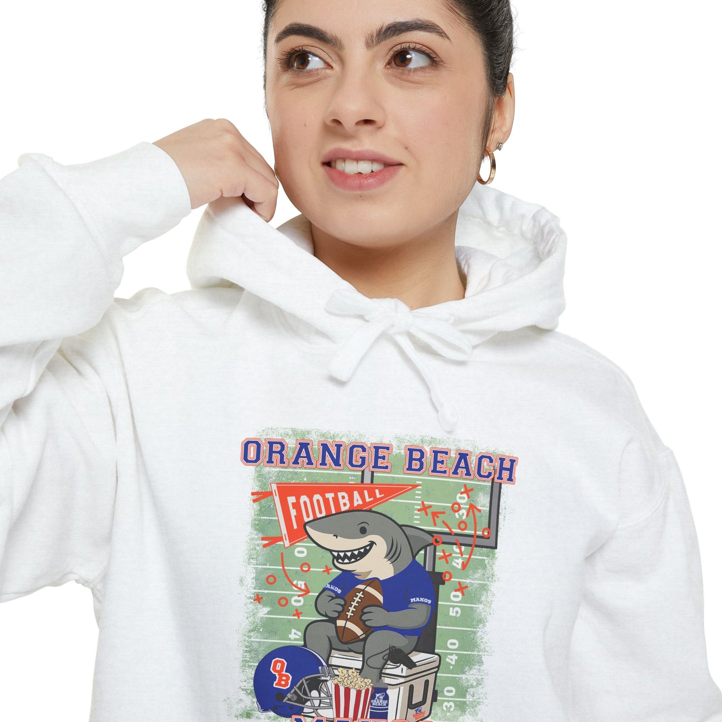 Adult Makos Tailgate Time Hoodie Comfort Colors