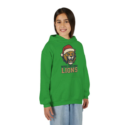 Merry Christmas Lions Hoodie - Gildan