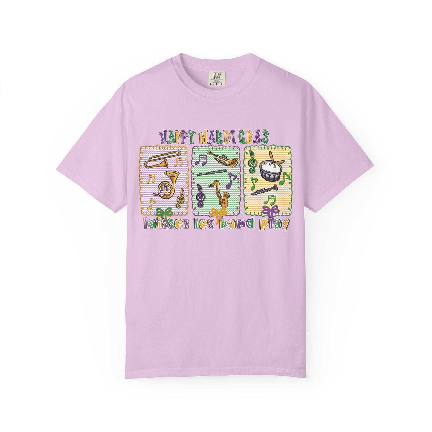 Happy Mardi Gras Jazz T-Shirt — Let the Good Times Roll Shirt
