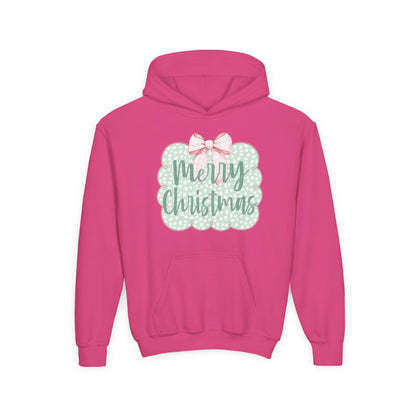 Merry Christmas Youth Hoodie - Gildan