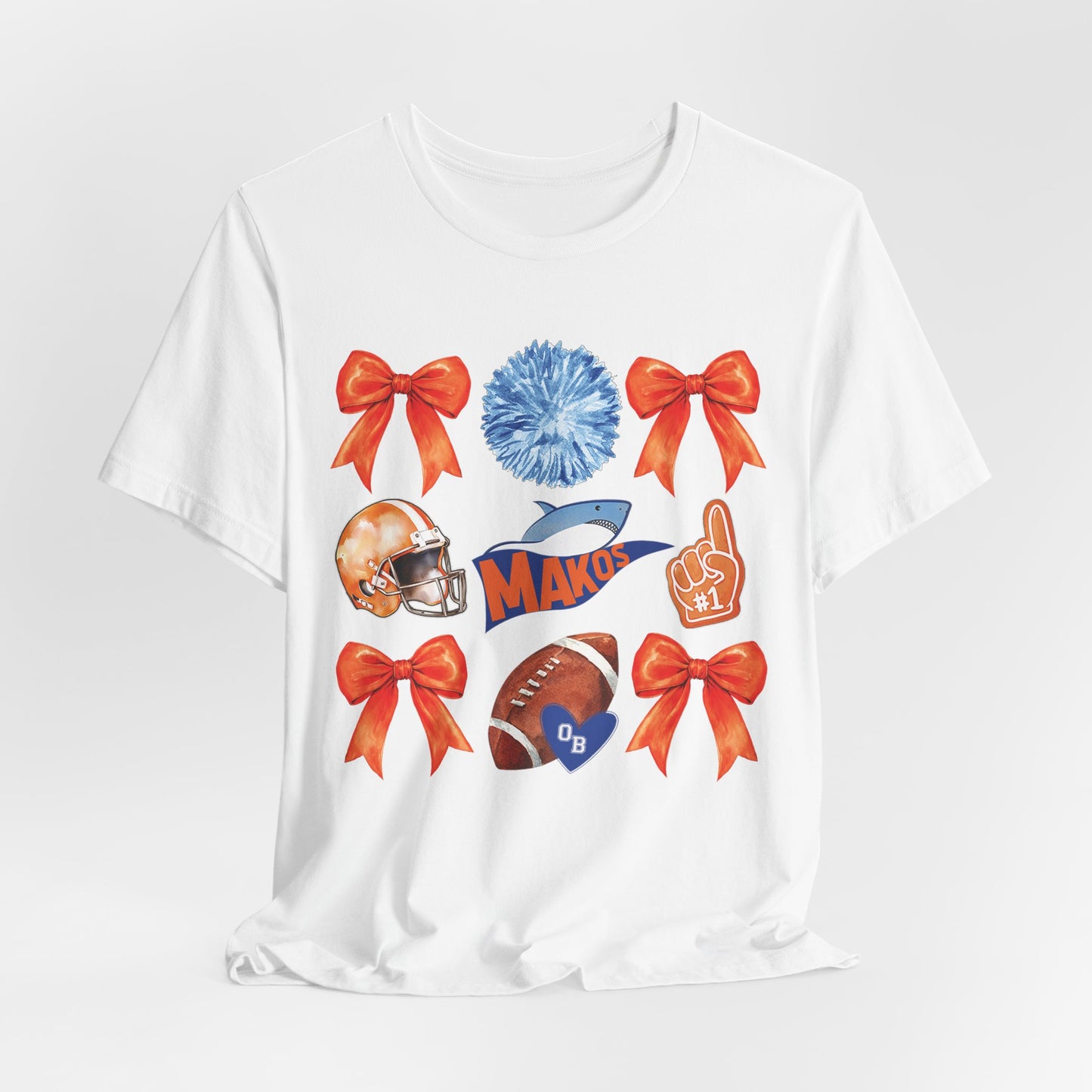Adult Makos Coquette Football Tee