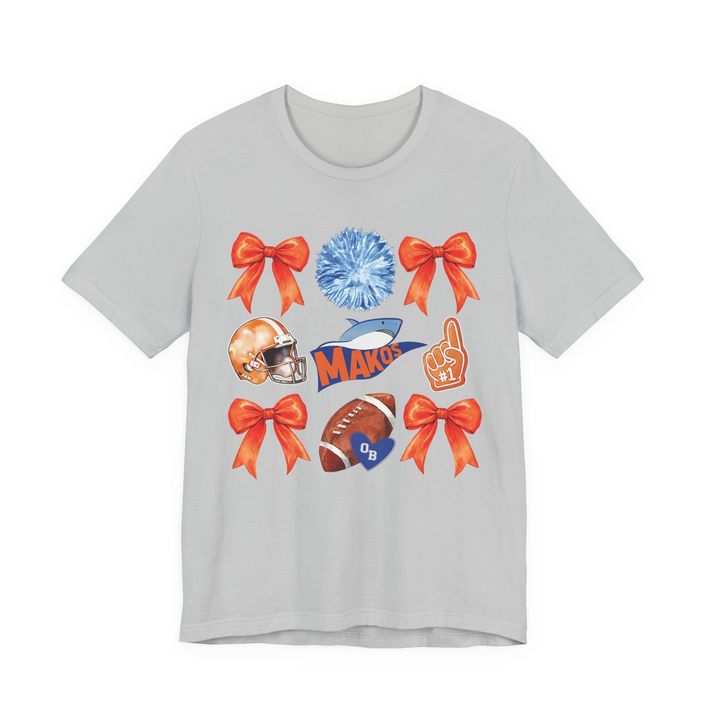 Adult Makos Coquette Football Tee