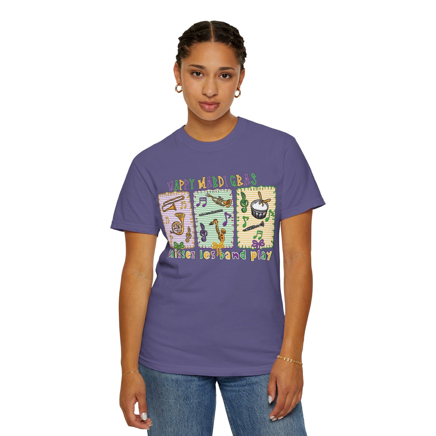 Happy Mardi Gras Jazz T-Shirt — Let the Good Times Roll Shirt