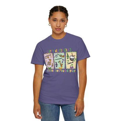 Happy Mardi Gras Jazz T-Shirt — Let the Good Times Roll Shirt