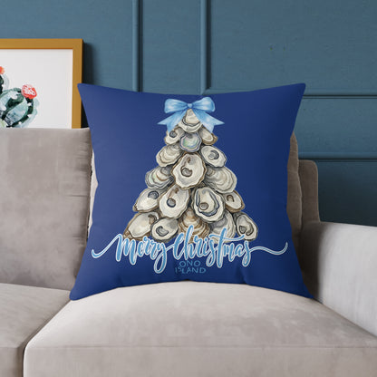 Ono Island Oyster Tree Blue Pillows