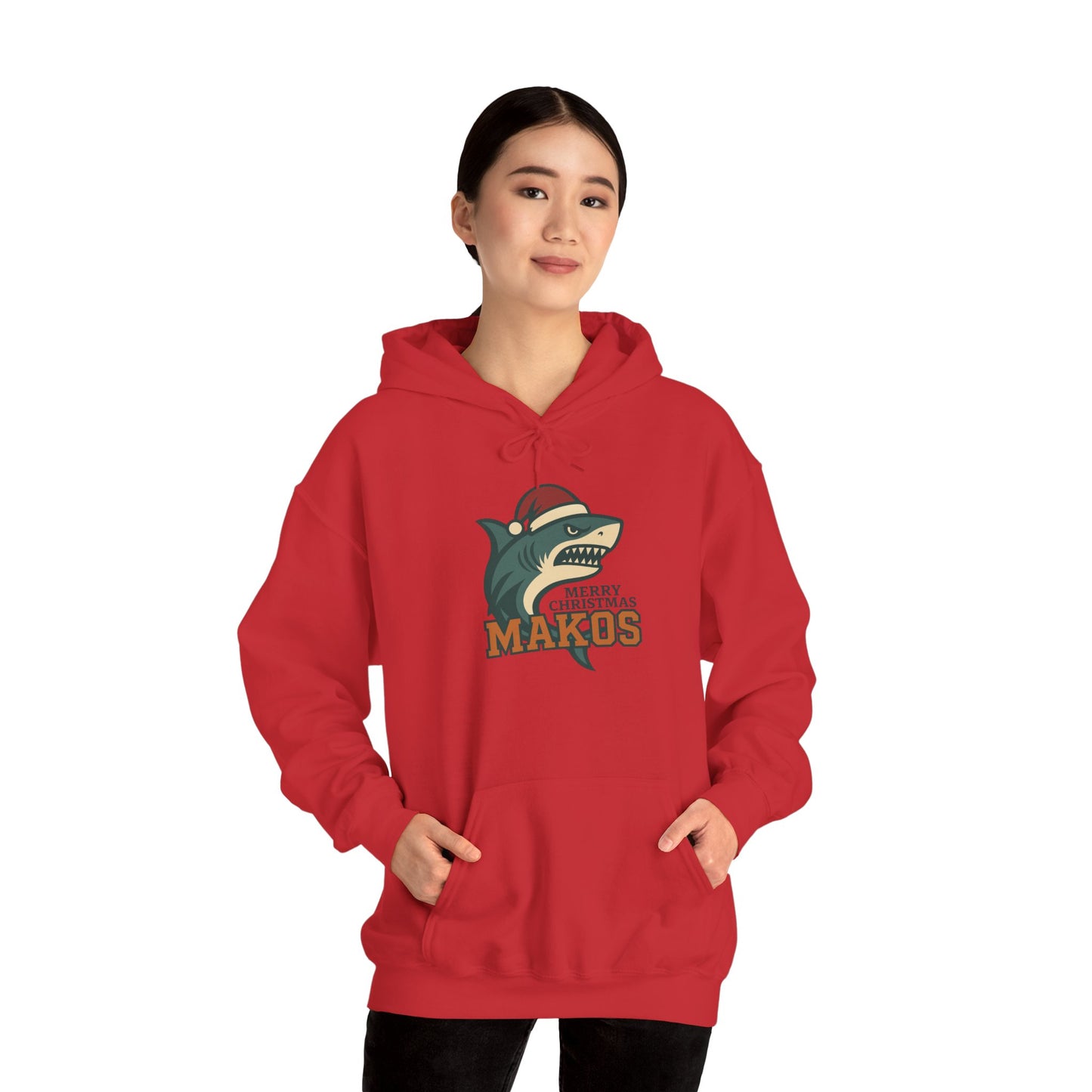 Merry Christmas Makos Hoodie - Gildan
