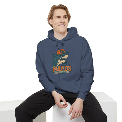 Adult Makos Retro Baseball Hoodie - Comfort Colors