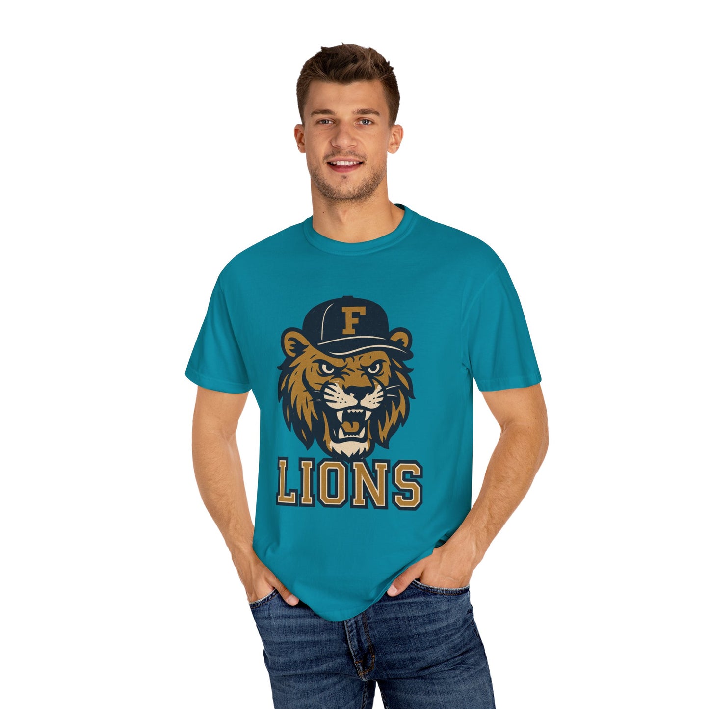 Adult Retro Roaring Lions T-Shirt - Comfort Colors