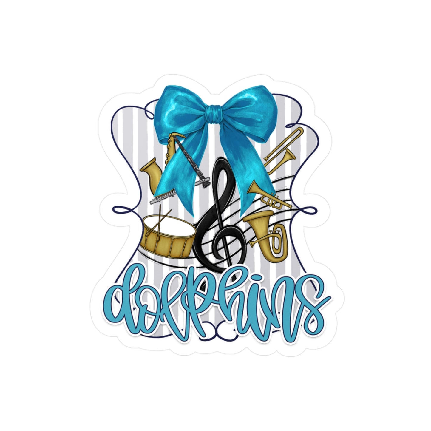 GS Dolphins Band Decals
