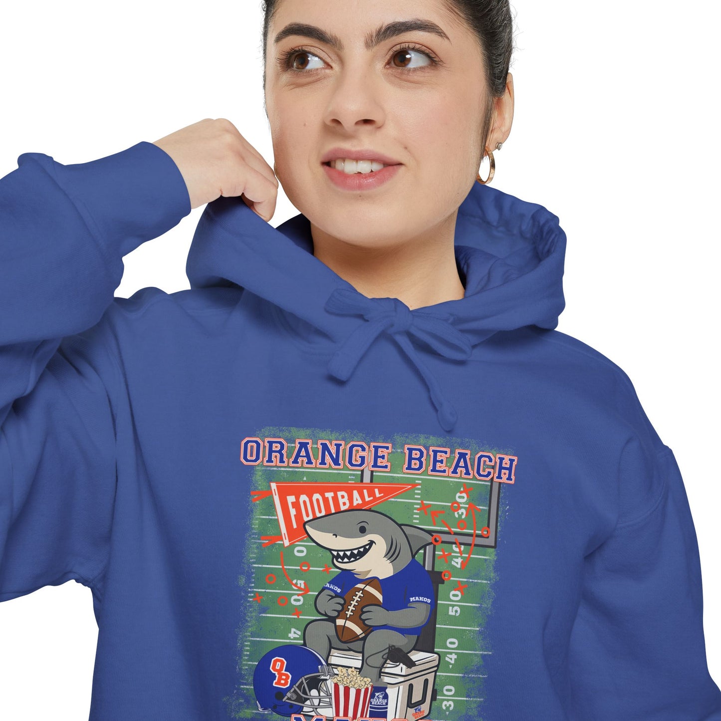 Adult Makos Tailgate Time Hoodie Comfort Colors