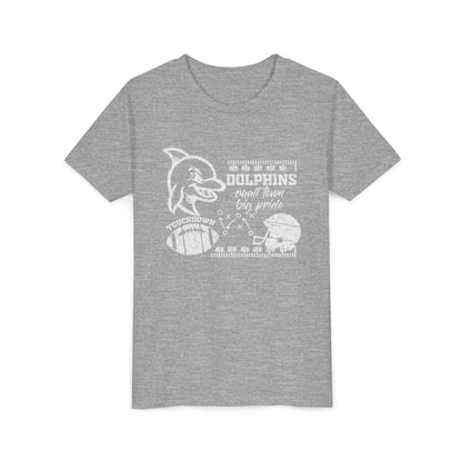 Youth Dolphin Football Tee - Bella Canvas