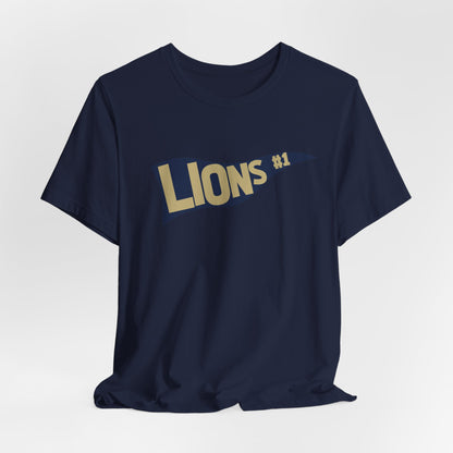 Adult #1 Lions Unisex Jersey Tee - Bella Canvas