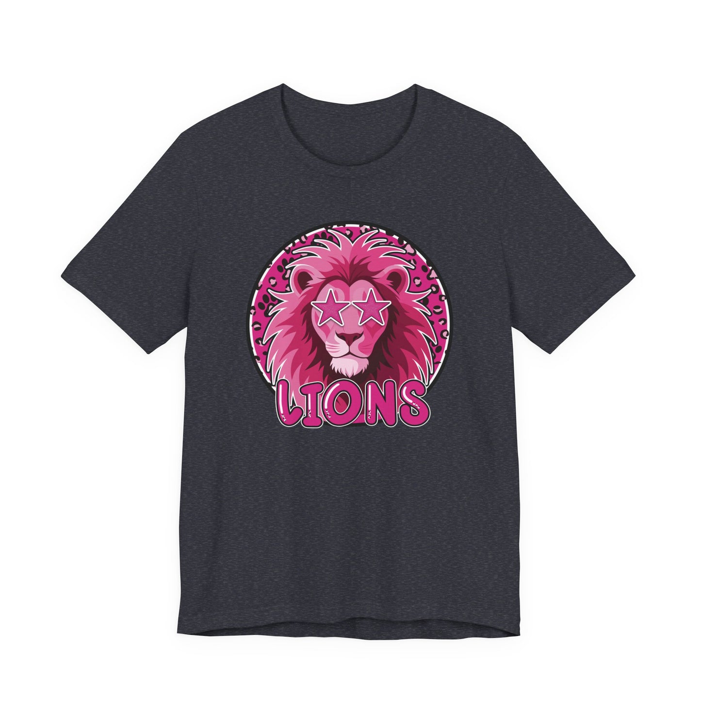 Preppy Pink Lion Tee - Bella Canvas