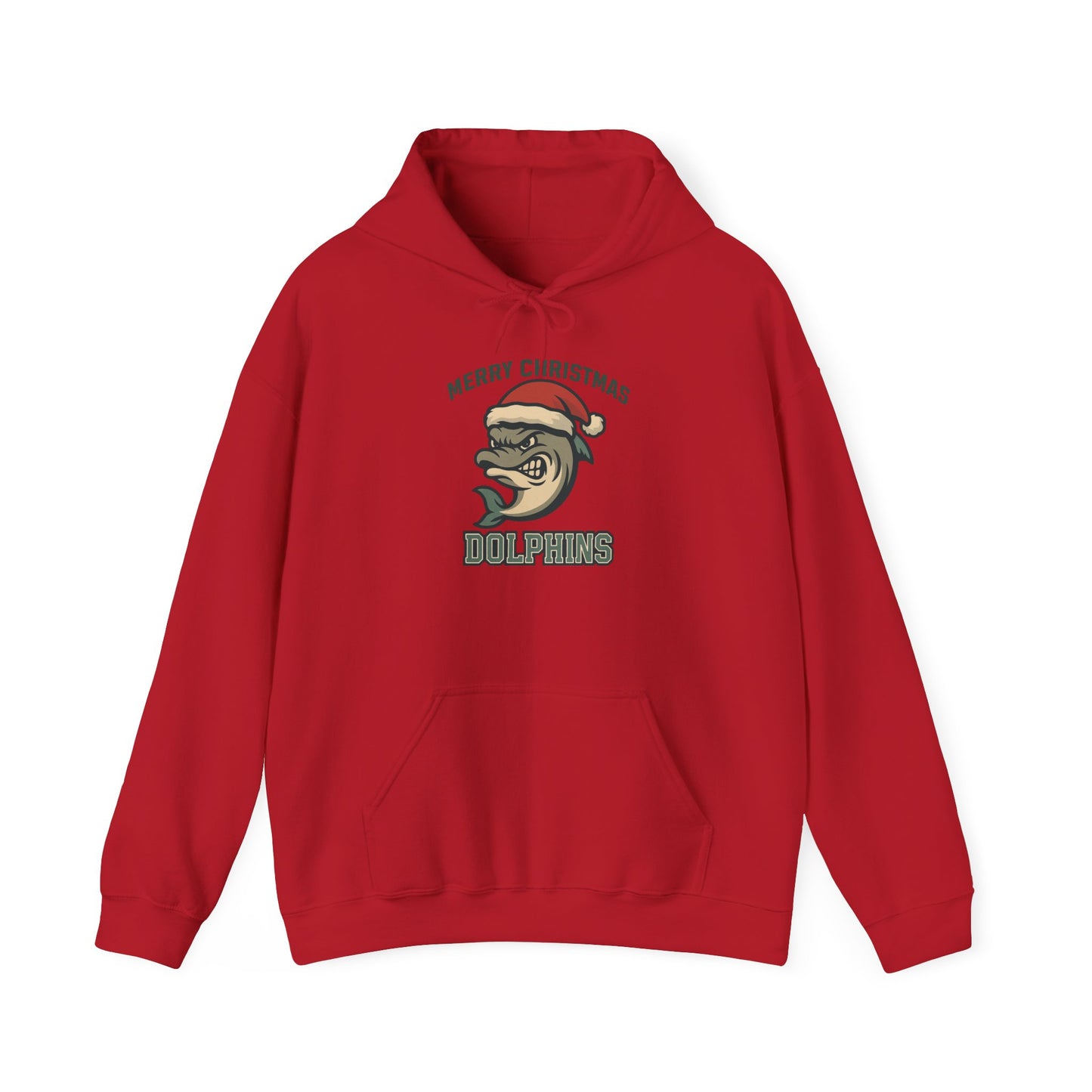 Merry Christmas Dolphin Hoodie - Gildan