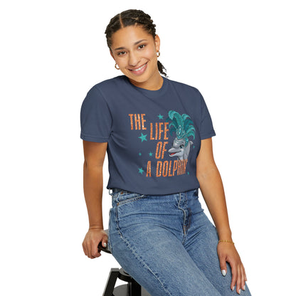 Adult Life of a Dolphin Faux Glitter - Comfort Colors