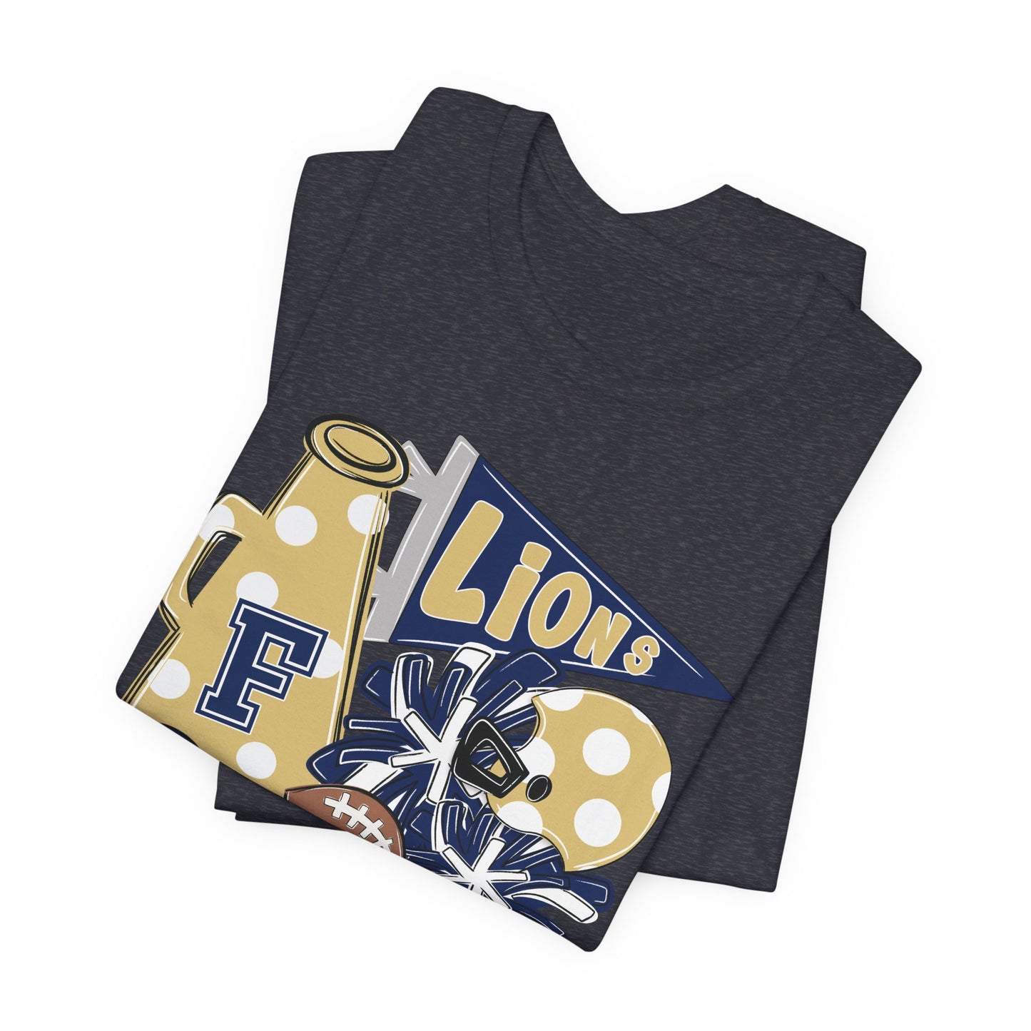 Lions Football Spirit Tee - Bella Canvas