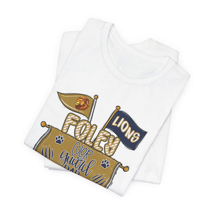 Adult Lions Color Guard Mom Tee - Bella Canvas