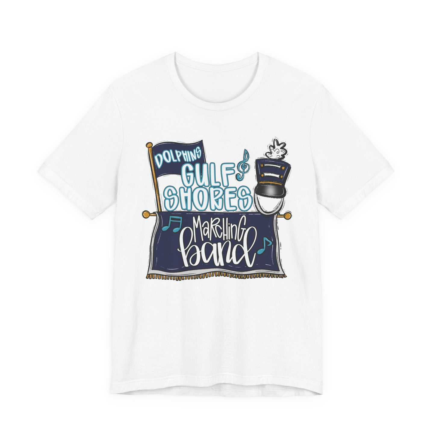 Adult Gulf Shores Band Tee - Bella Canvas